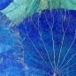 Mobile Preview: Wanddekor Lotus, blau - ca. 48x48x4 cm